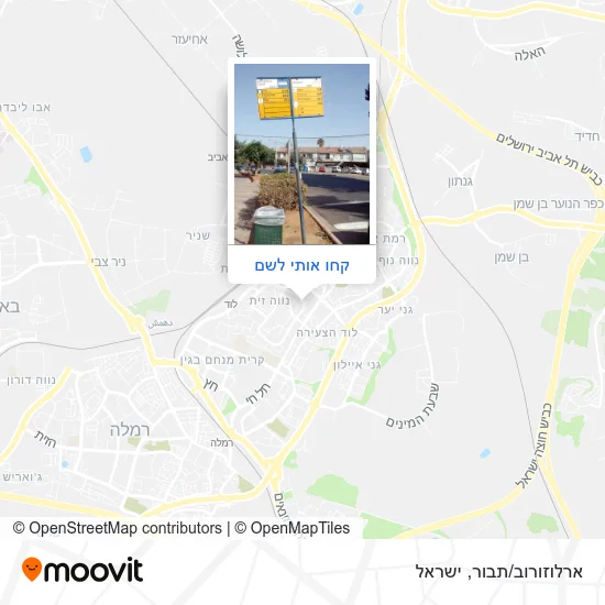 מפת ארלוזורוב/תבור