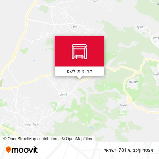 מפת אצטדיון/כביש 781