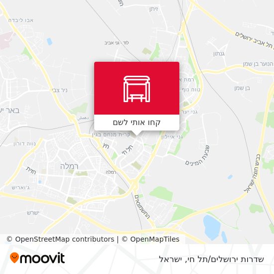 מפת שדרות ירושלים/תל חי