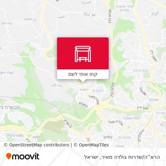 מפת הרא''ה/שדרות גולדה מאיר