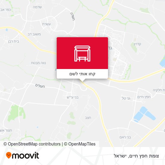 מפת צומת חפץ חיים