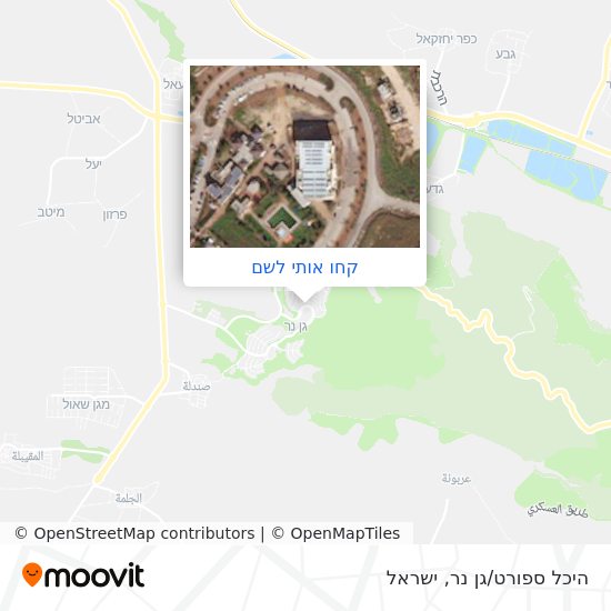 מפת היכל ספורט/גן נר