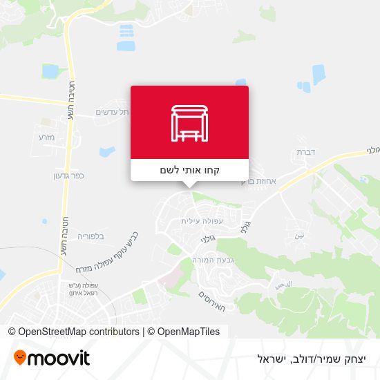 מפת יצחק שמיר/דולב