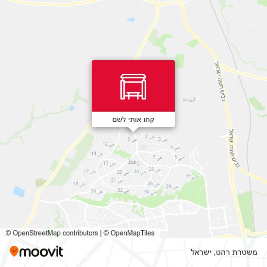 מפת משטרת רהט