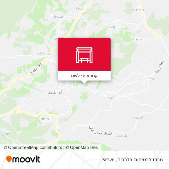 מפת מרכז לבטיחות בדרכים
