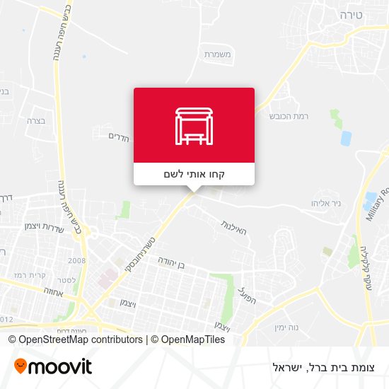מפת צומת בית ברל