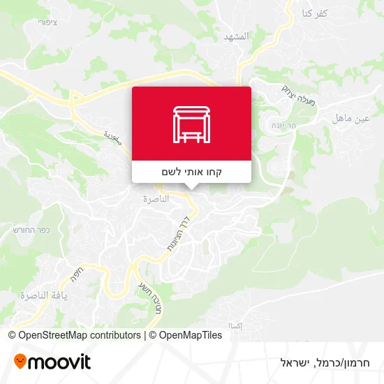 מפת חרמון/כרמל