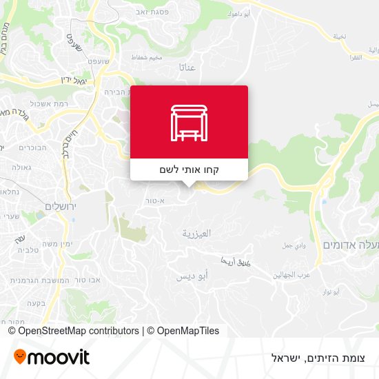 מפת צומת הזיתים