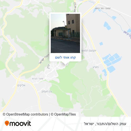 מפת עמק השלום/התבור