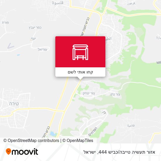 מפת אזור תעשיה טייבה/כביש 444