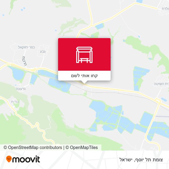 מפת צומת תל יוסף