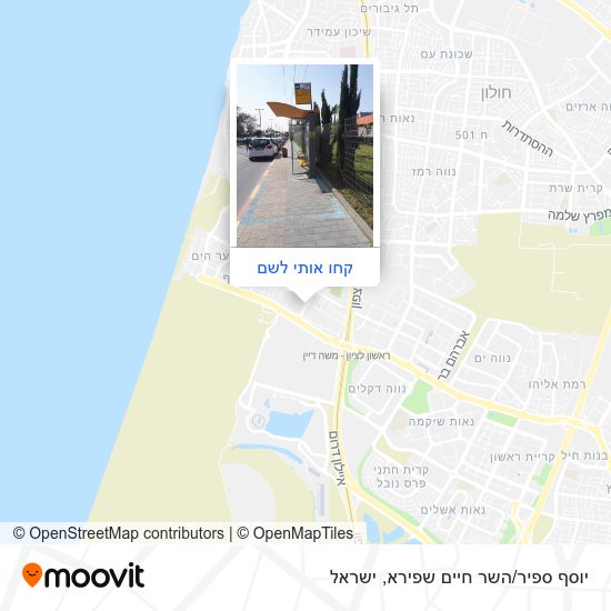 מפת יוסף ספיר/השר חיים שפירא