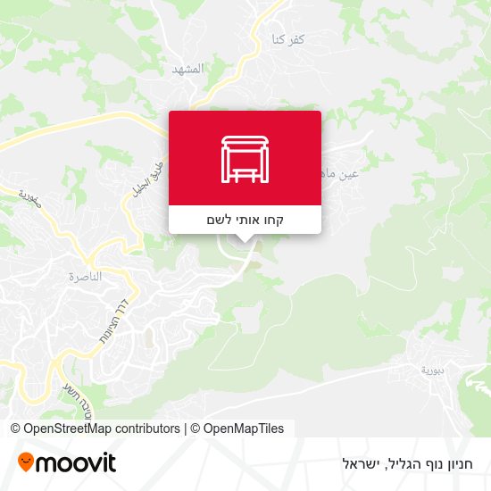 מפת חניון נוף הגליל