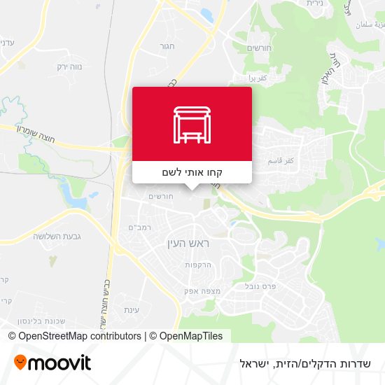 מפת שדרות הדקלים/הזית