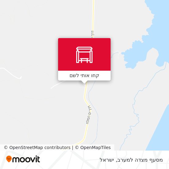 מפת מסעף מצדה למערב