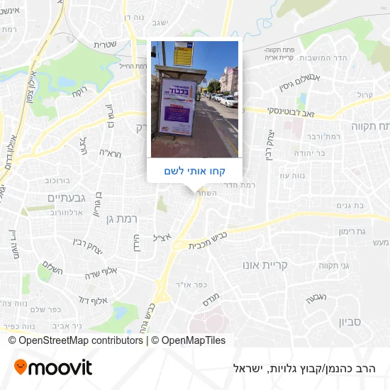 מפת הרב כהנמן/קבוץ גלויות