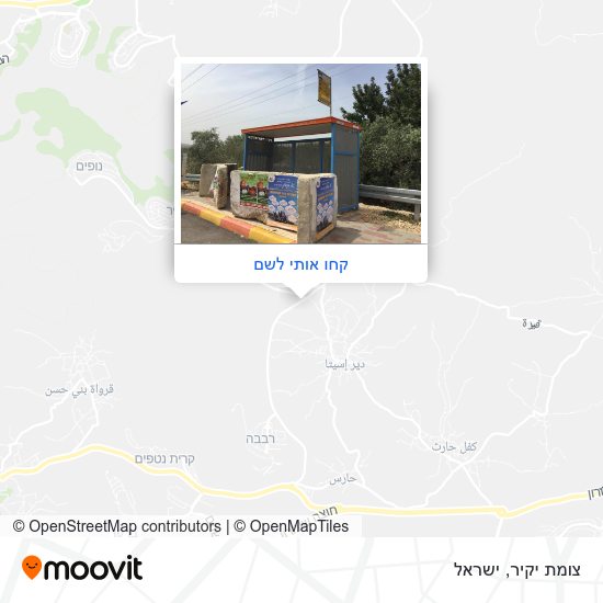 מפת צומת יקיר