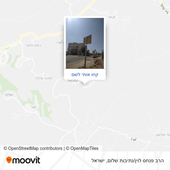 מפת הרב פנחס לוין/נתיבות שלום