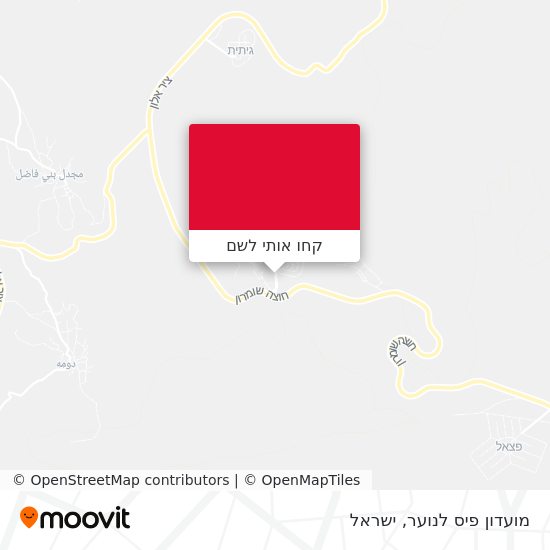 מפת מועדון פיס לנוער