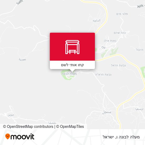 מפת מעלה לבונה ו