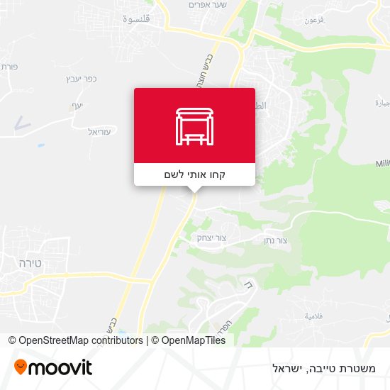 מפת משטרת טייבה