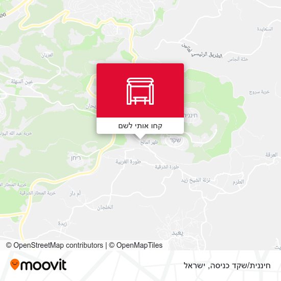 מפת חיננית/שקד כניסה