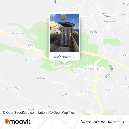 מפת גן ילדים/אגן האיילות