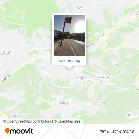 מפת ערערה מרכז