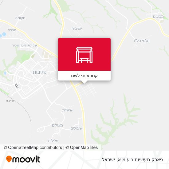 מפת פארק תעשיות נ.ע.מ א