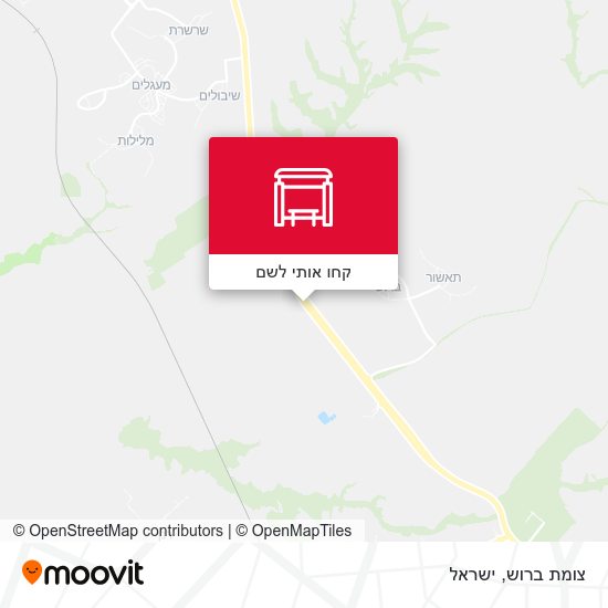 מפת צומת ברוש