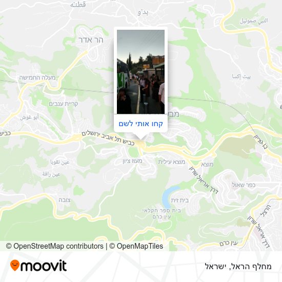 מפת מחלף הראל