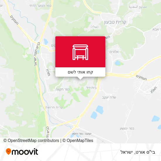 מפת בי''ס אורט