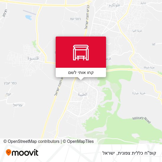 מפת קופ''ח כללית צפונית