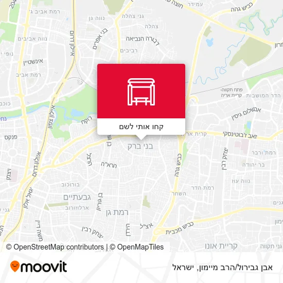 מפת אבן גבירול/הרב מיימון