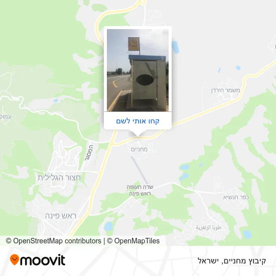 מפת קיבוץ מחניים