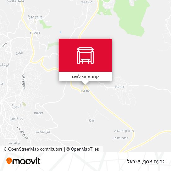מפת גבעת אסף