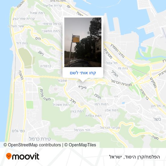 מפת הפלמח/קרן היסוד
