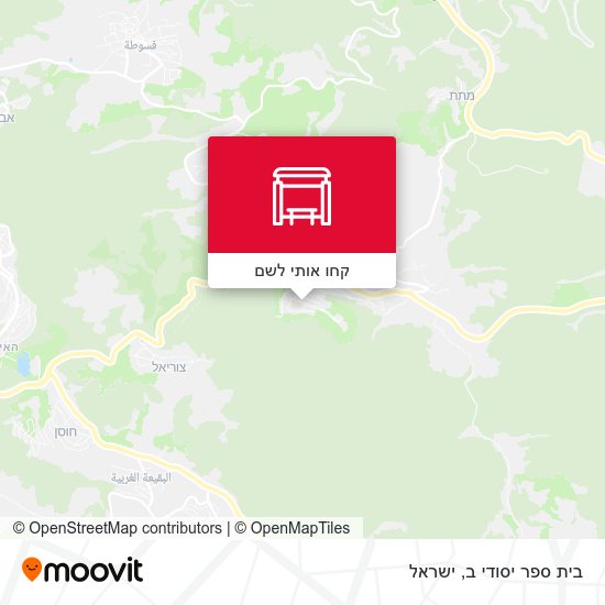 מפת בית ספר יסודי ב