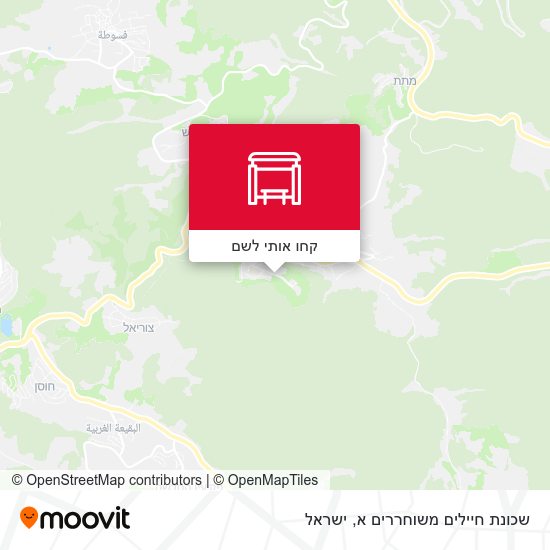 מפת שכונת חיילים משוחררים א