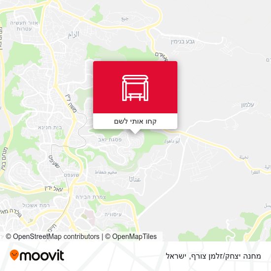 מפת מחנה יצחק/זלמן צורף