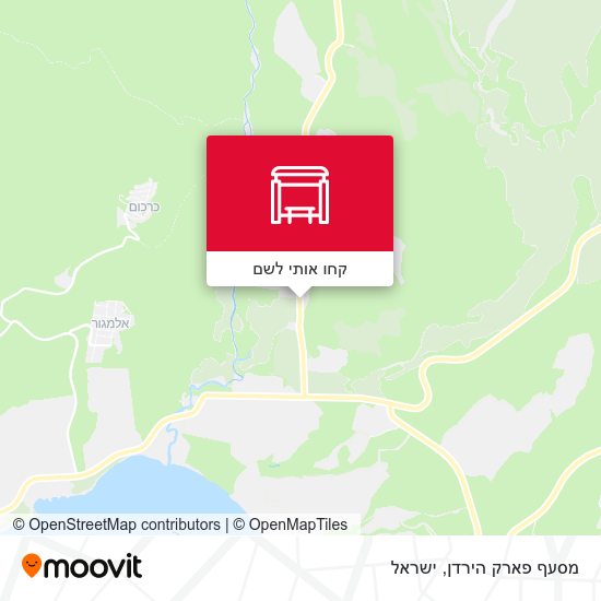 מפת מסעף פארק הירדן