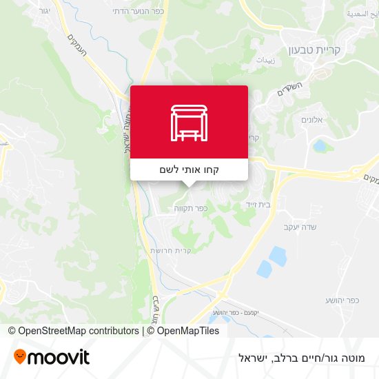 מפת מוטה גור/חיים ברלב