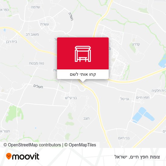 מפת צומת חפץ חיים