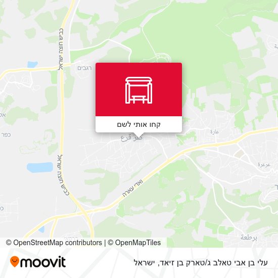 מפת עלי בן אבי טאלב ג/טארק בן זיאד