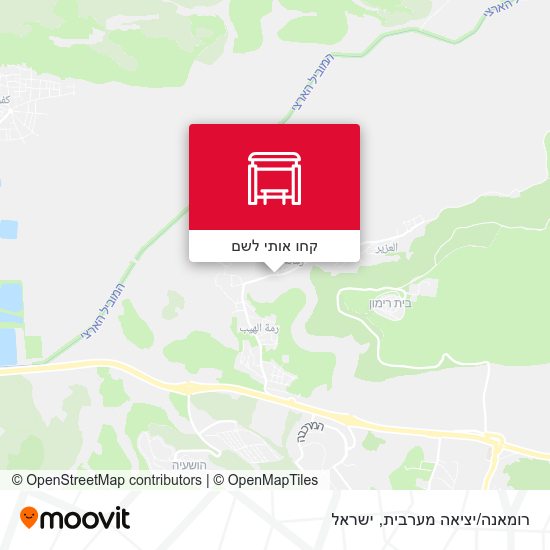 מפת רומאנה/יציאה מערבית
