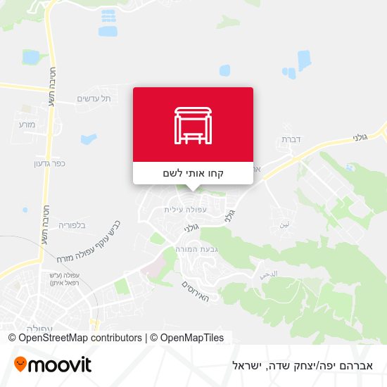 מפת אברהם יפה/יצחק שדה