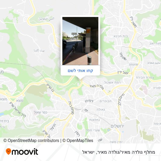מפת מחלף גולדה מאיר/גולדה מאיר