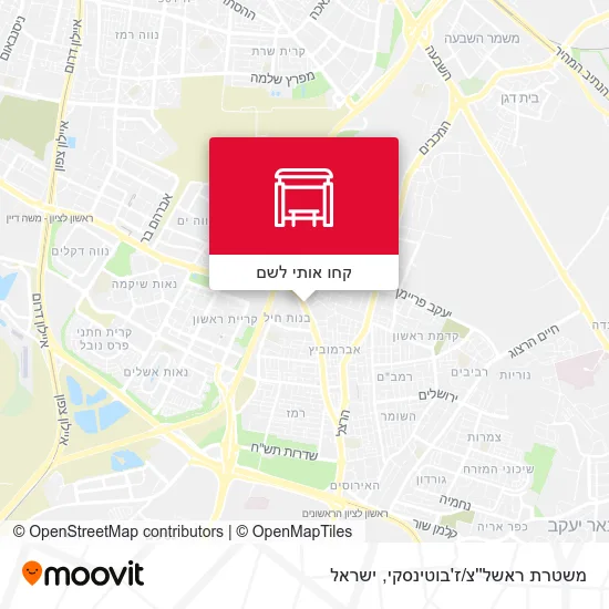 מפת משטרת ראשל''צ/ז'בוטינסקי