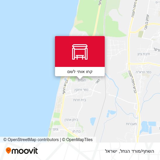 מפת השחף/מורד הנחל