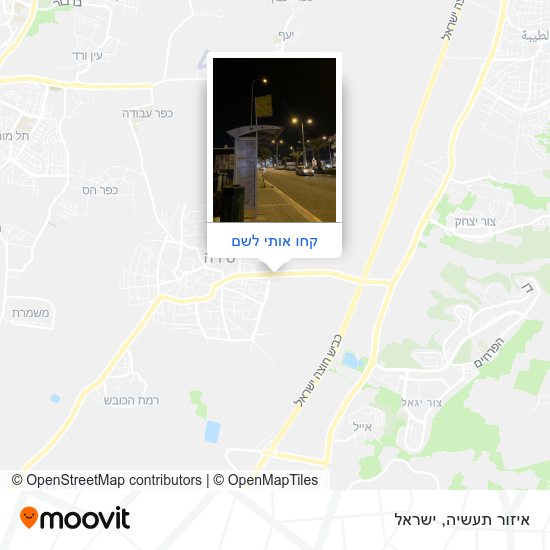 מפת איזור תעשיה